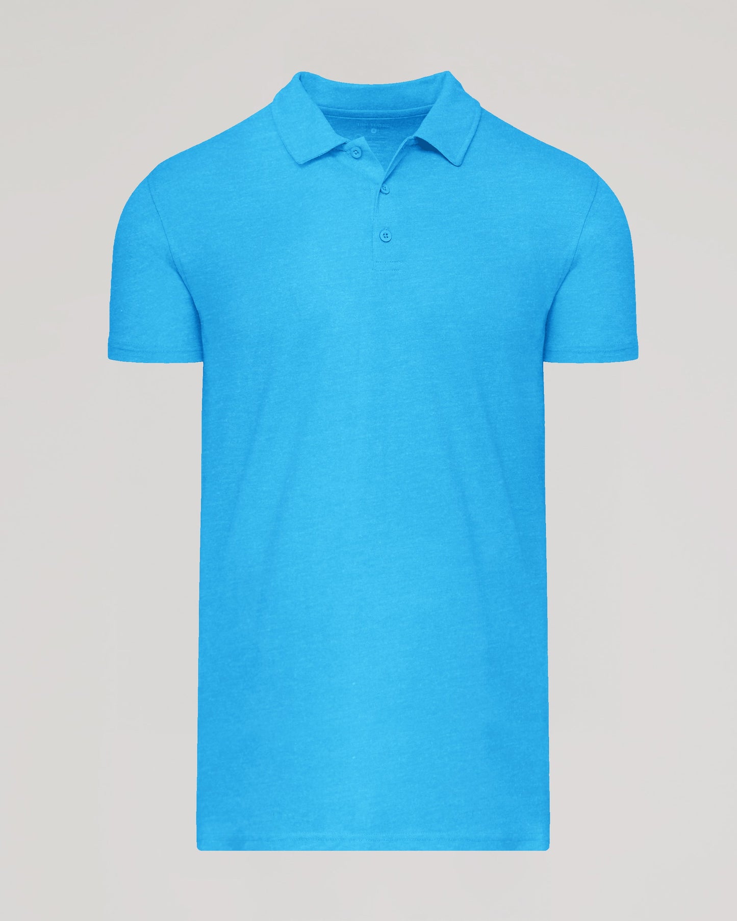Dark Heather Bahama Blue Short Sleeve Tall Polo