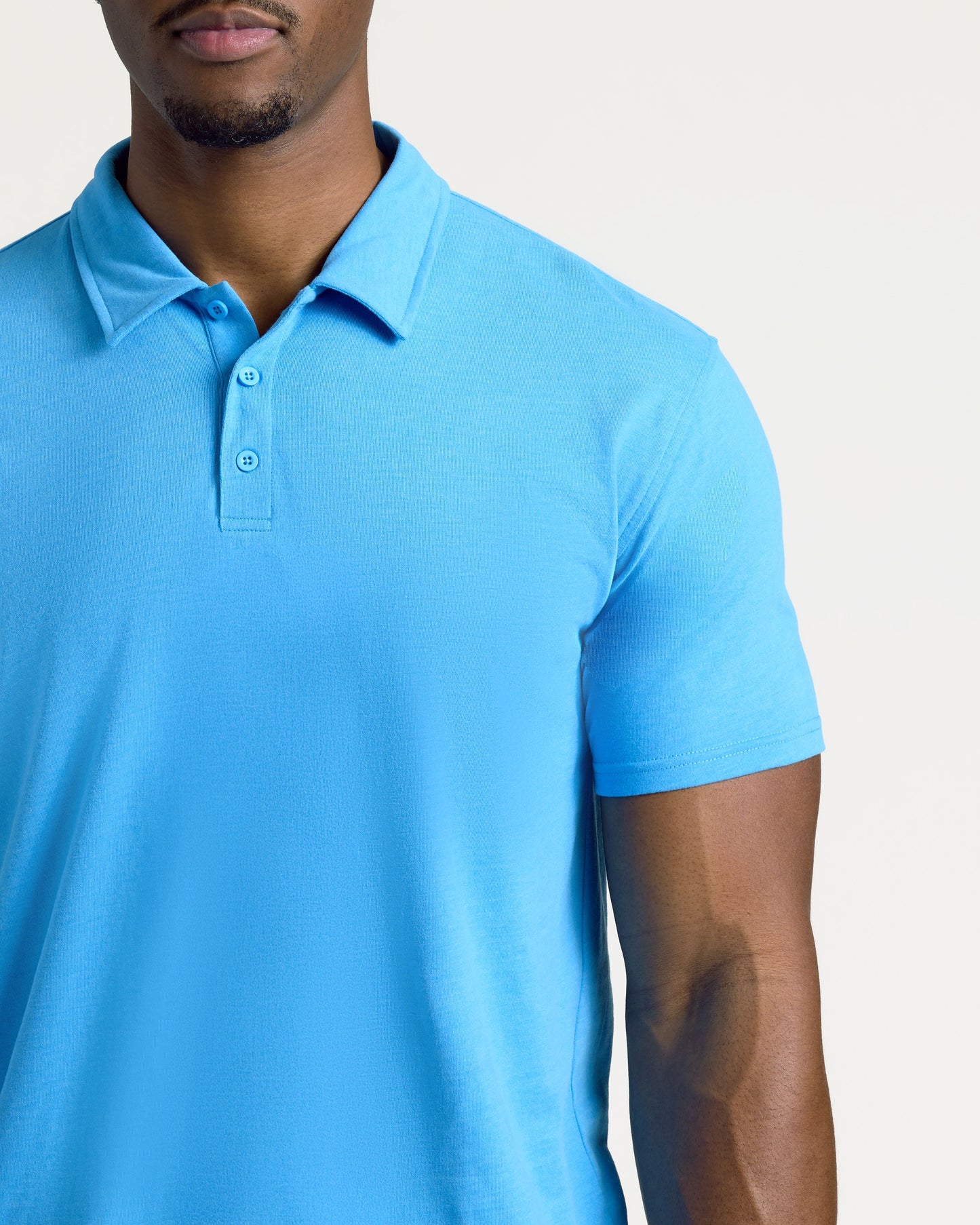 Dark Heather Bahama Blue Short Sleeve Tall Polo