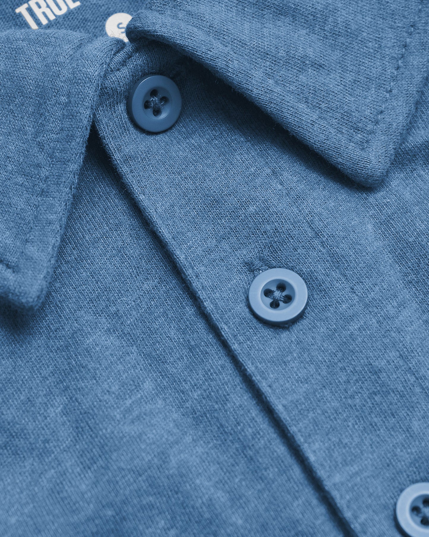 Dark Heather Blue Lake Short Sleeve Tall Polo