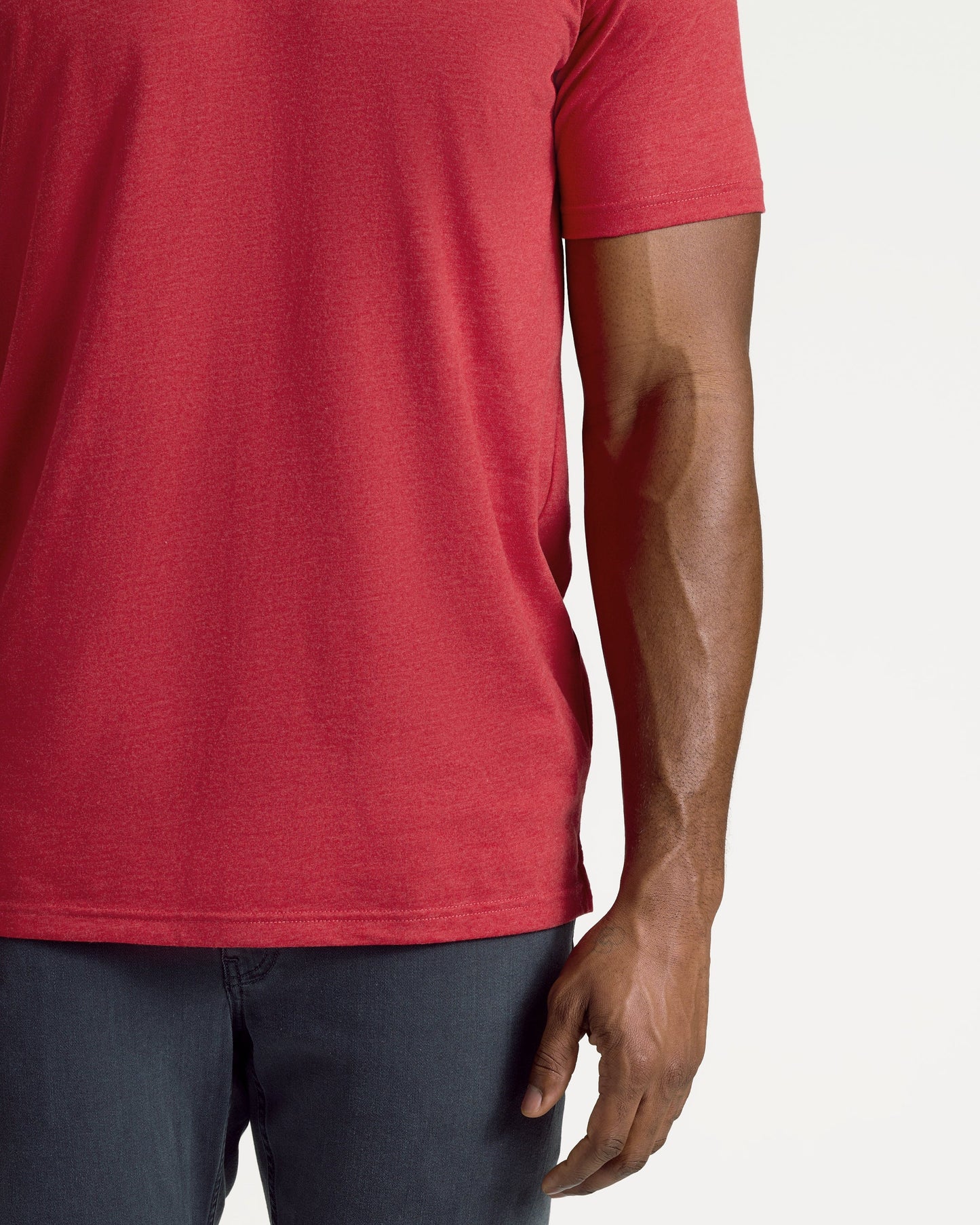 Dark Heather Lava Short Sleeve Tall Polo