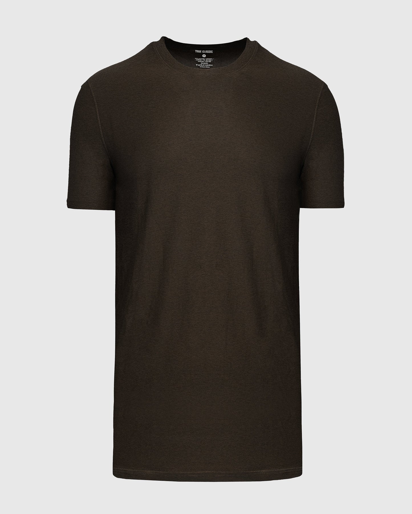 Dark Heather Cocoa Tall Active Crew Neck 2.0