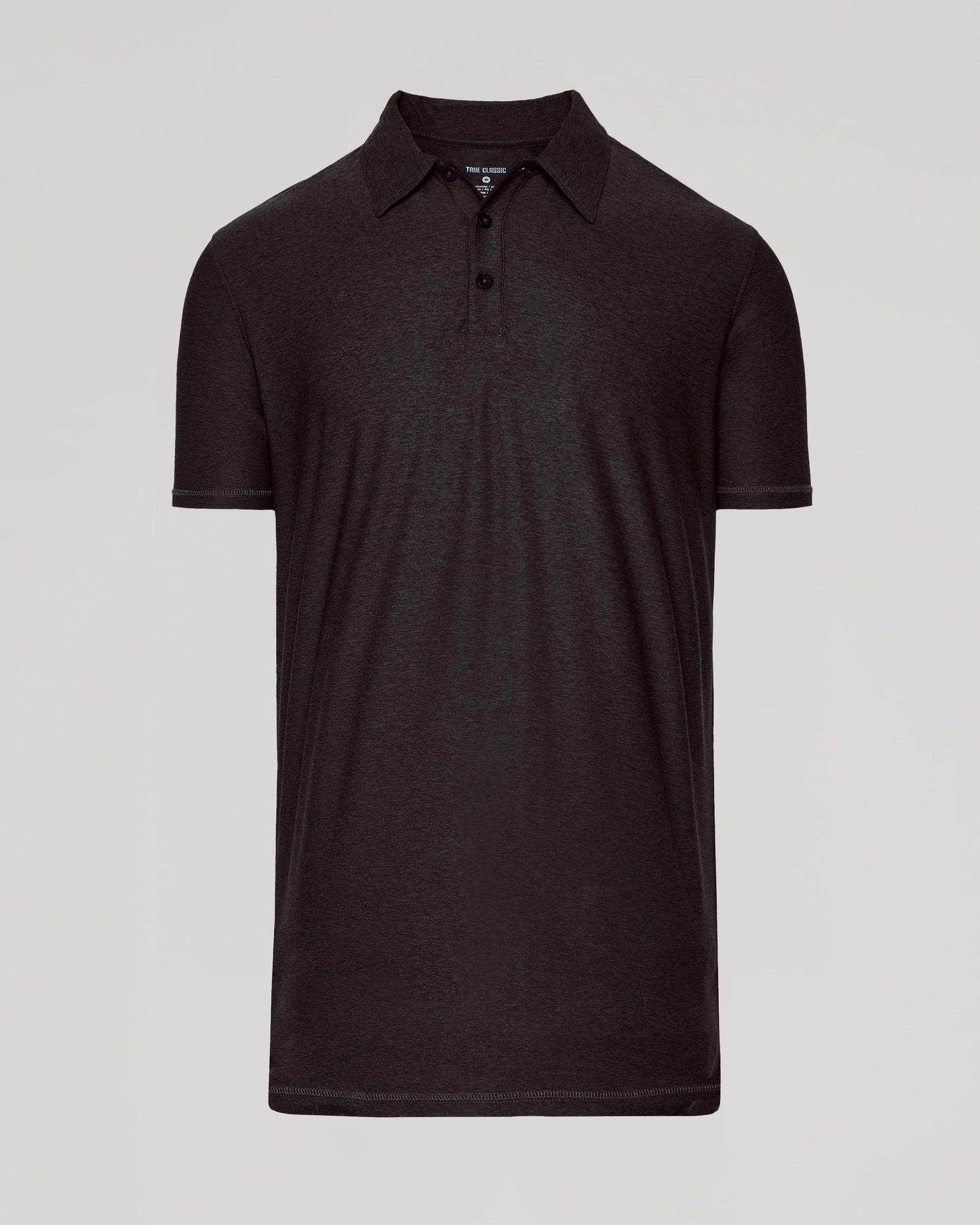 Dark Heather Cocoa Short Sleeve Tall Active Polo