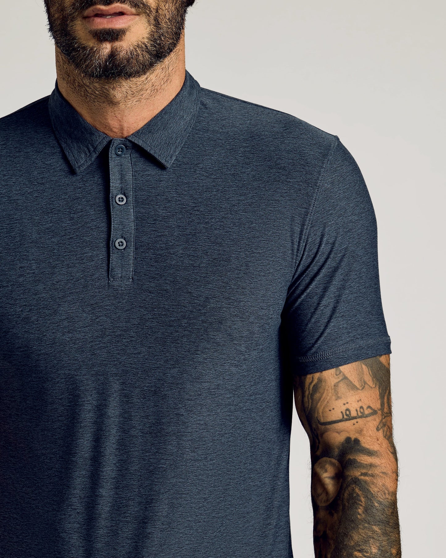 Dark Heather Fiord Short Sleeve Tall Active Polo