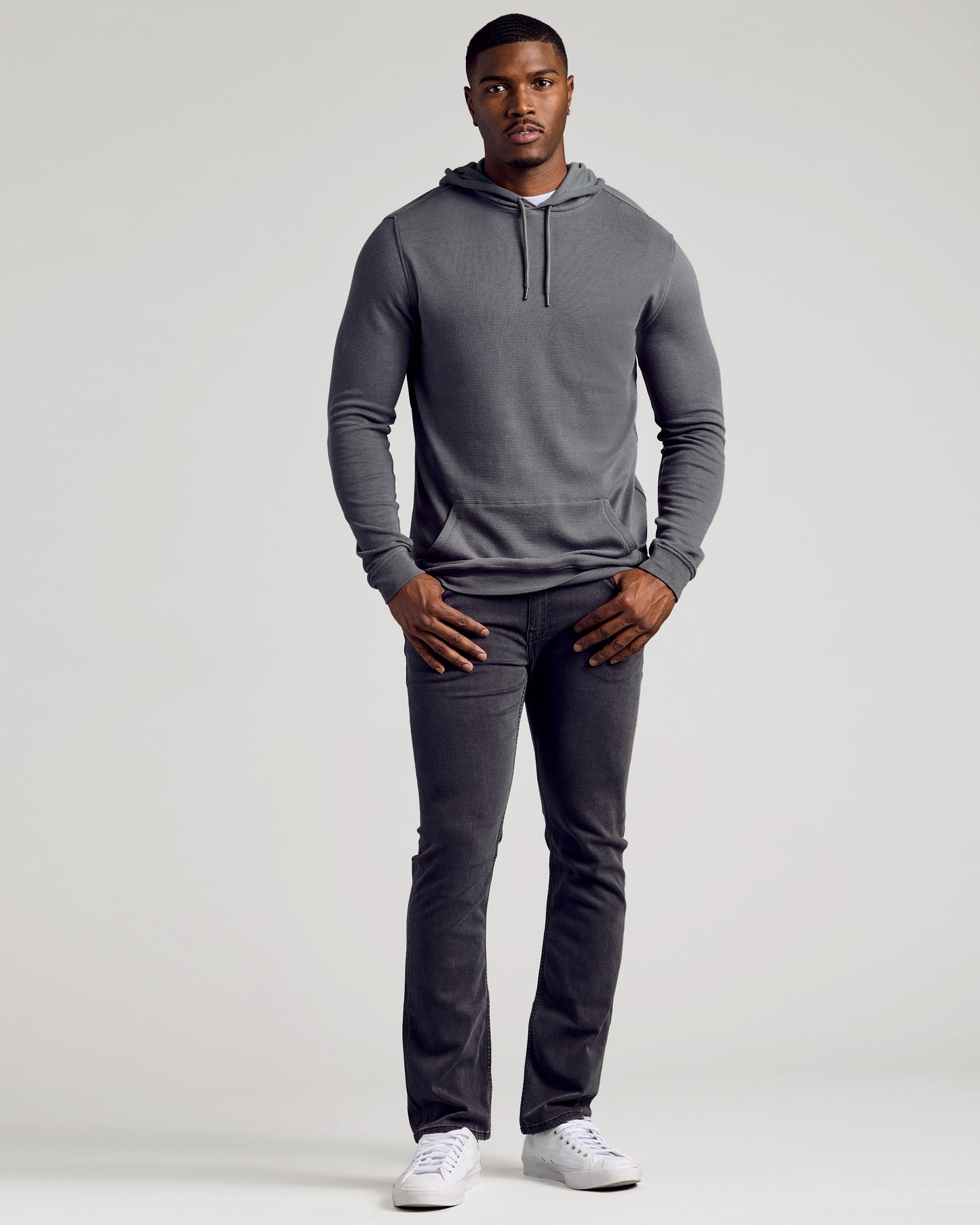 Carbon Tall Waffle Hoodie
