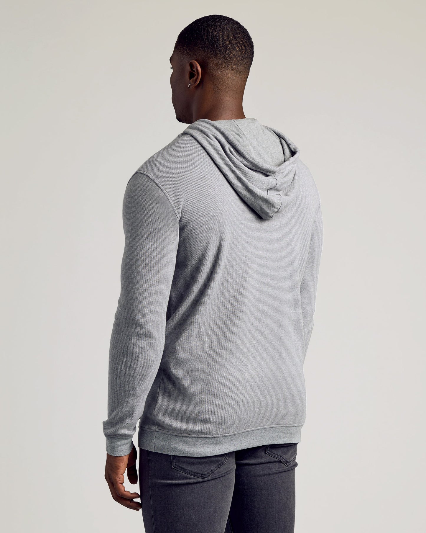 Heather Gray Tall Waffle Hoodie