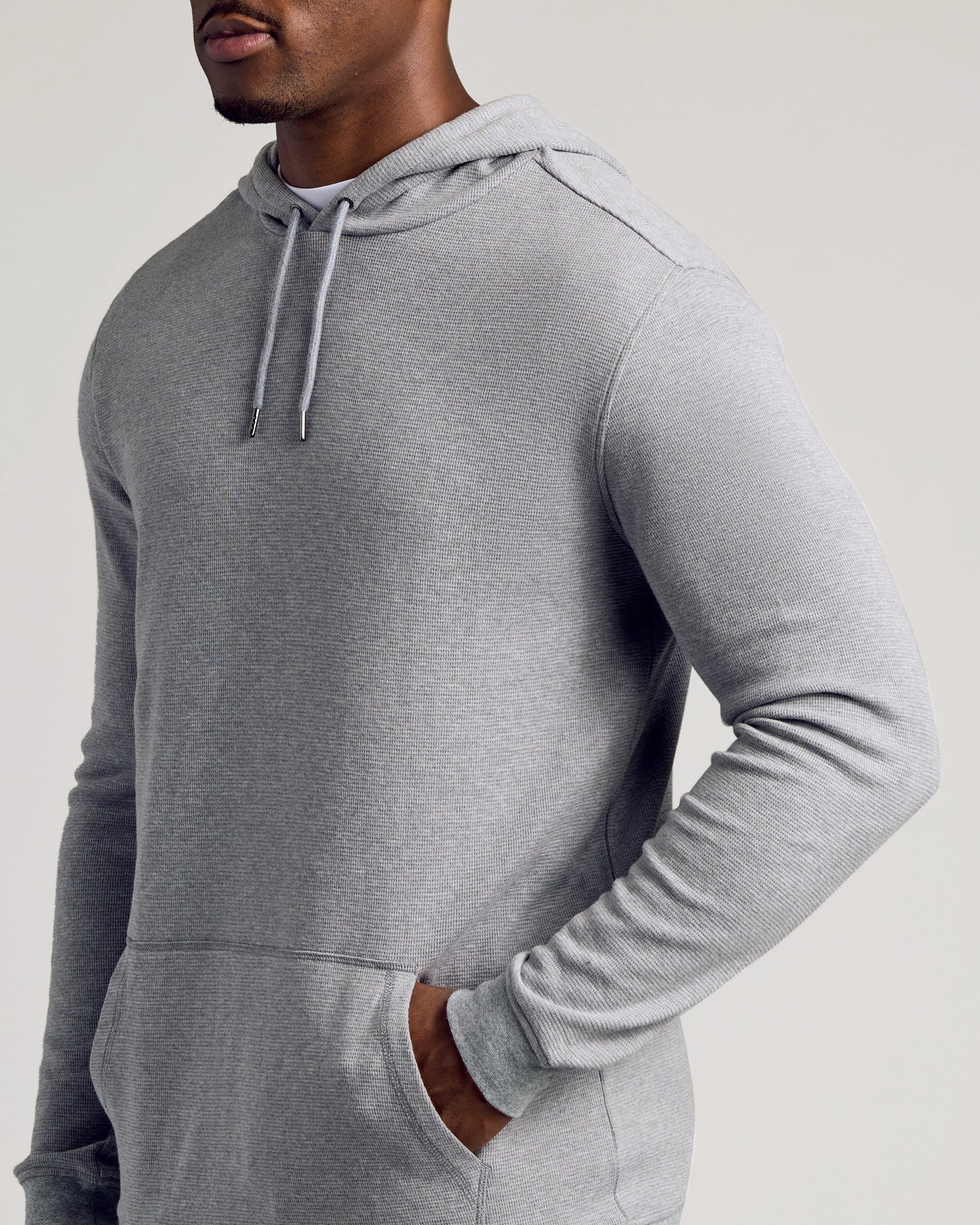 Heather Gray Tall Waffle Hoodie