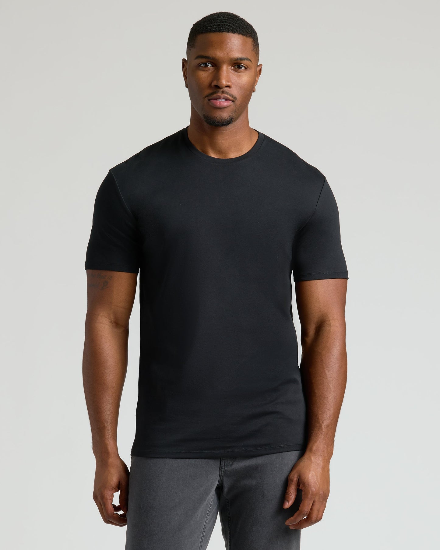 Black Tall Pima Crew Neck