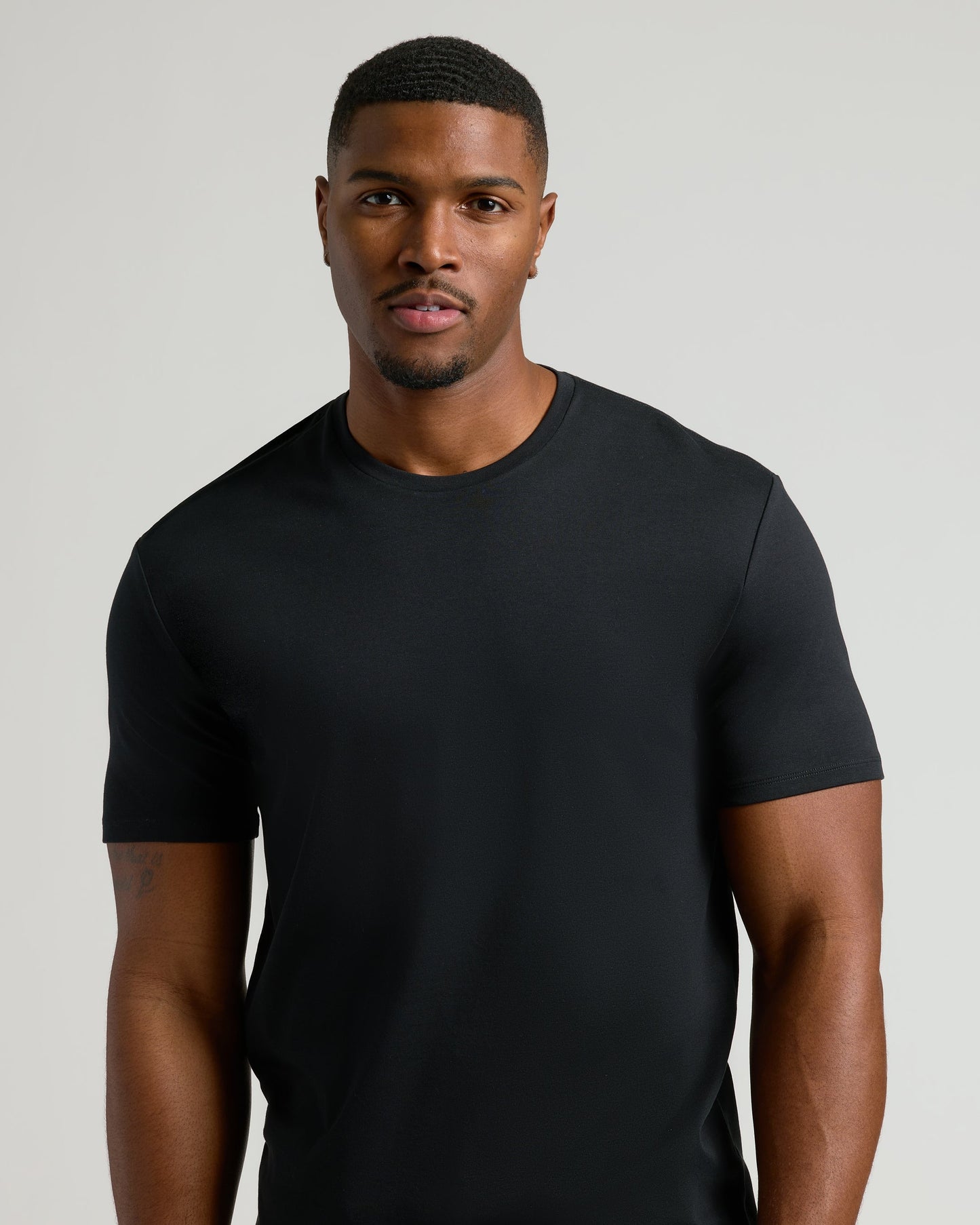 Black Tall Pima Crew Neck