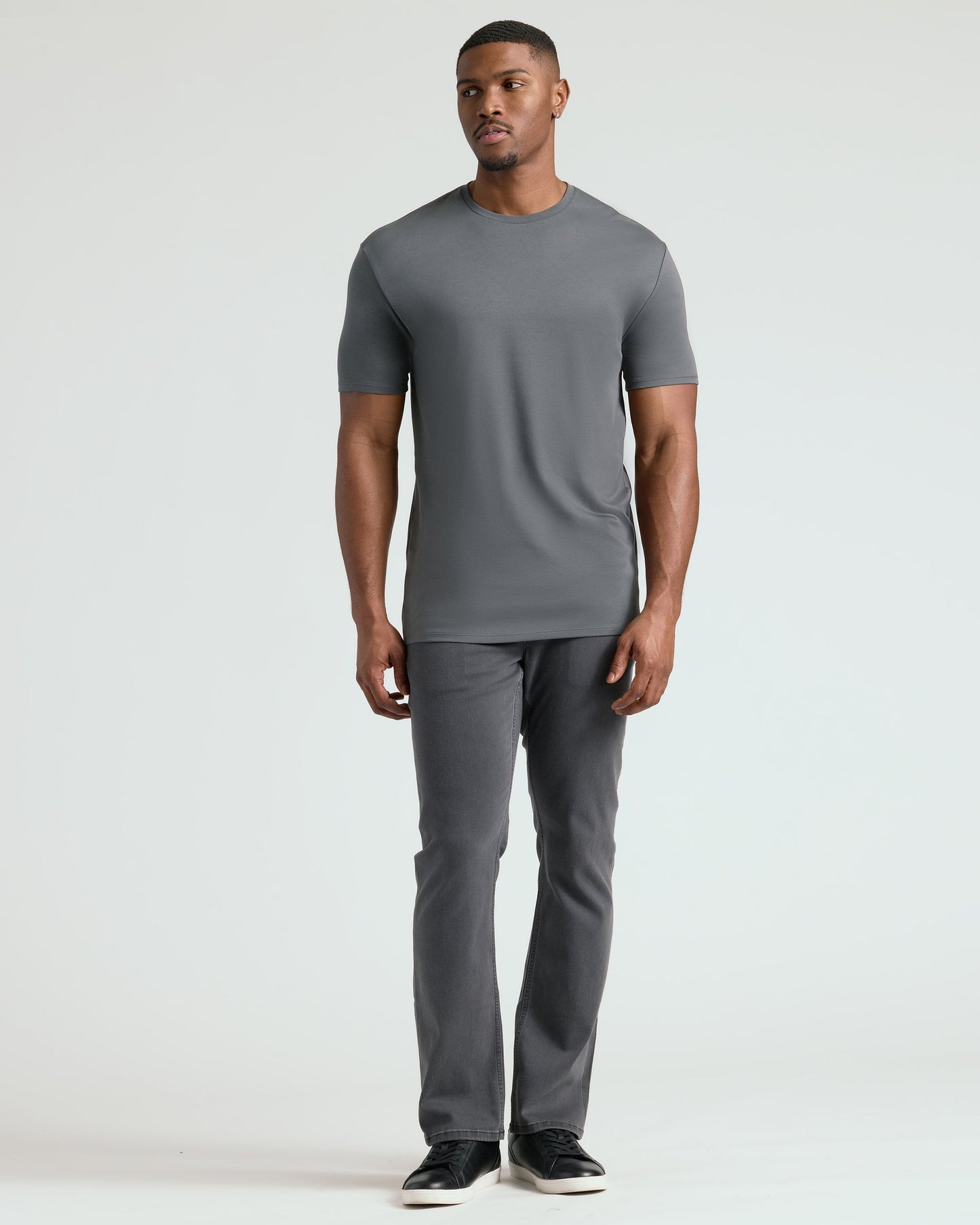 Carbon Tall Pima Crew Neck