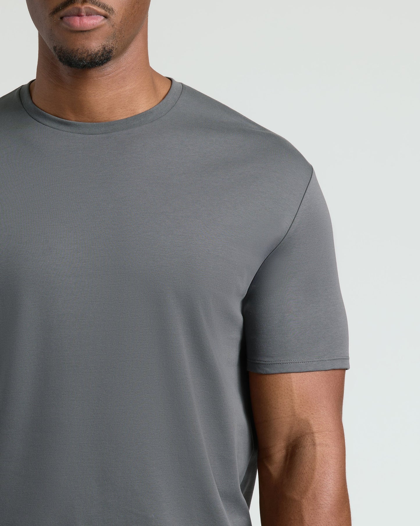 Carbon Tall Pima Crew Neck