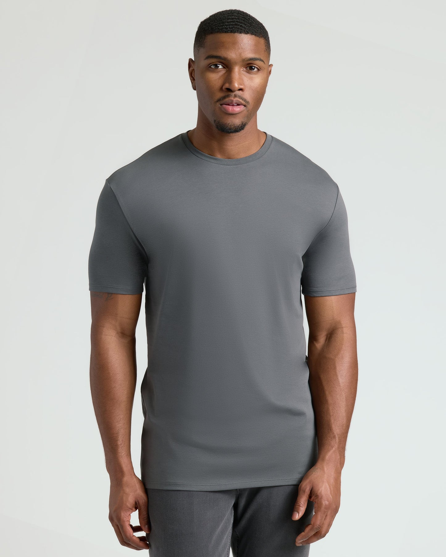 Carbon Tall Pima Crew Neck
