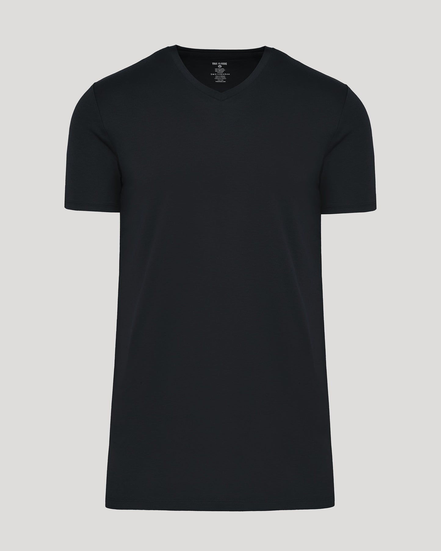 Black Tall Pima V-Neck