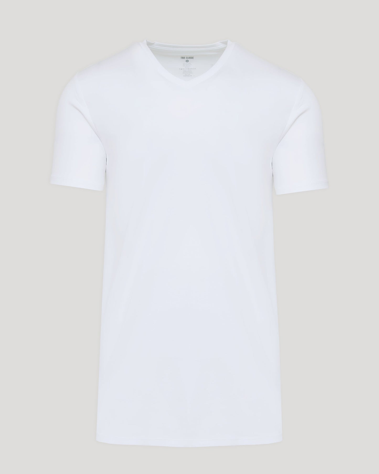 White Tall Pima V-Neck