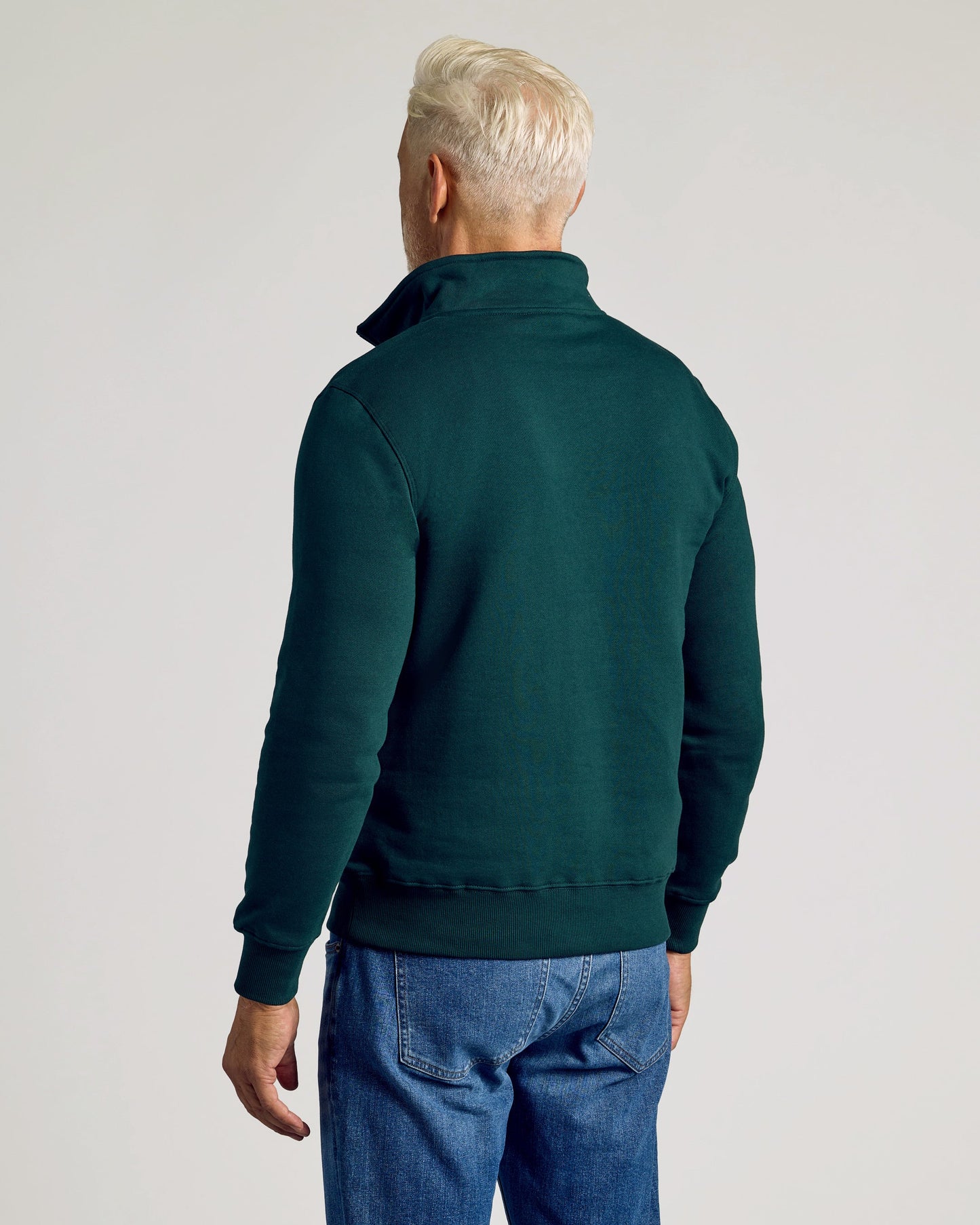 Emerald Half Zip Fleece Sweatshirt