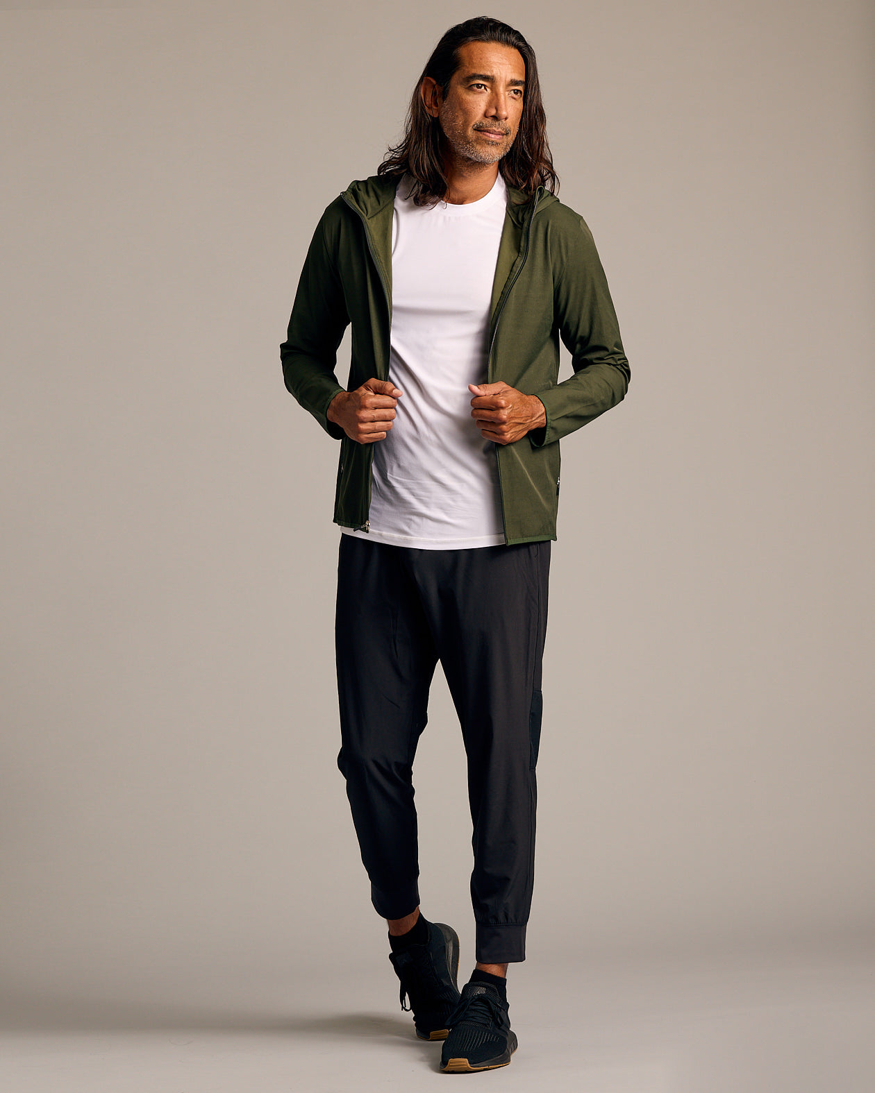 Olive Tech Windbreaker