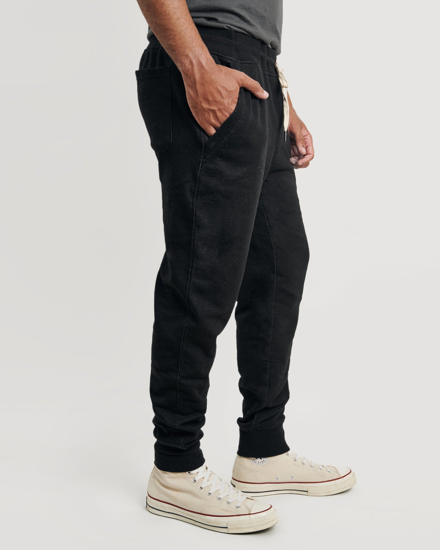 True Black Fleece Joggers