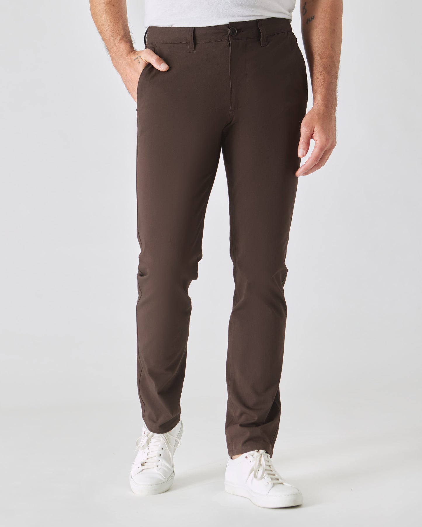 Dark Oak Slim Twill Chino