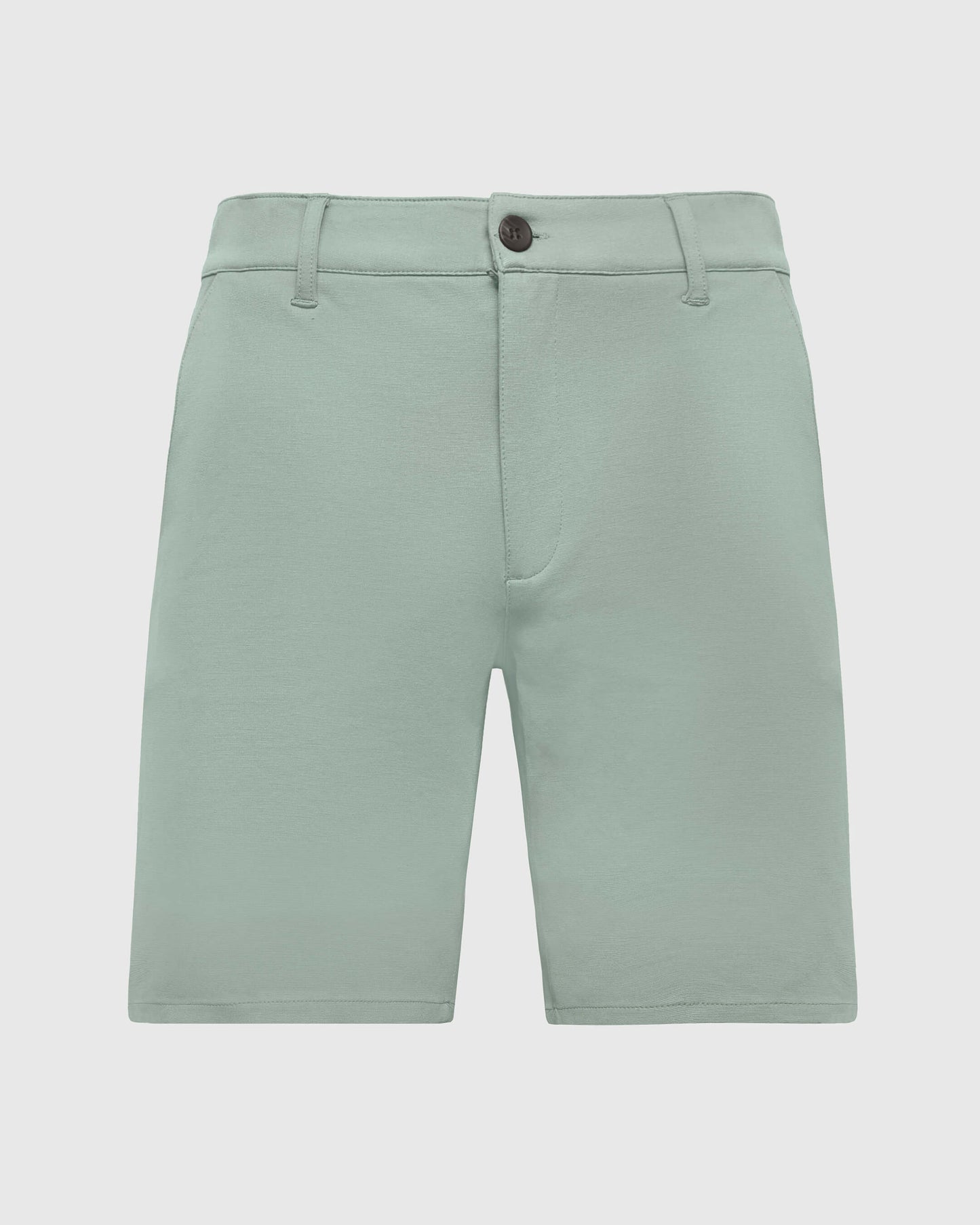 9" Slate Green Comfort Knit Chino Shorts