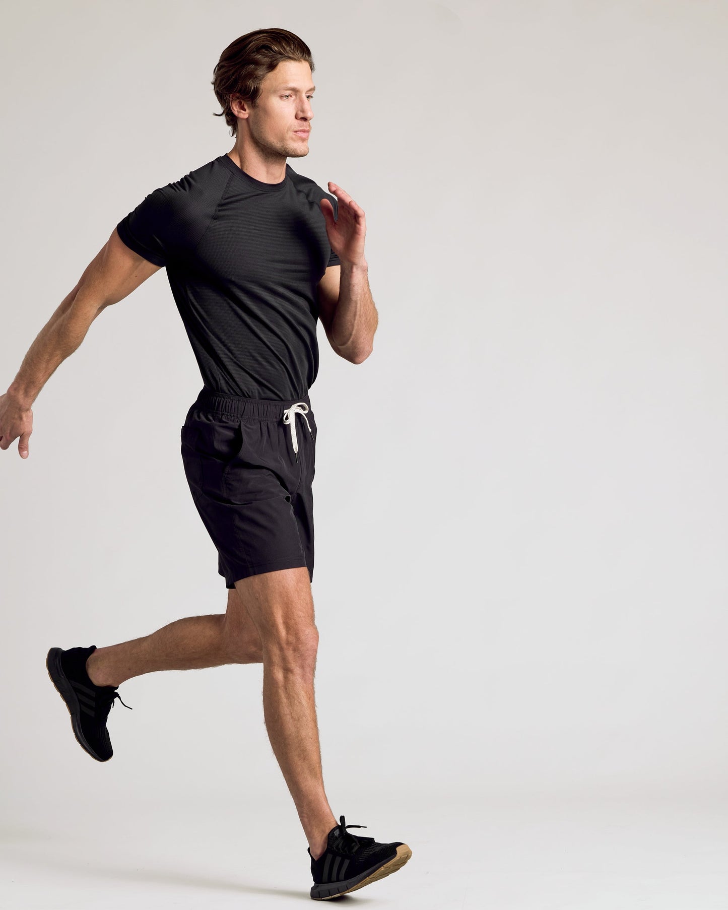 9" Black Active Quick Dry Shorts
