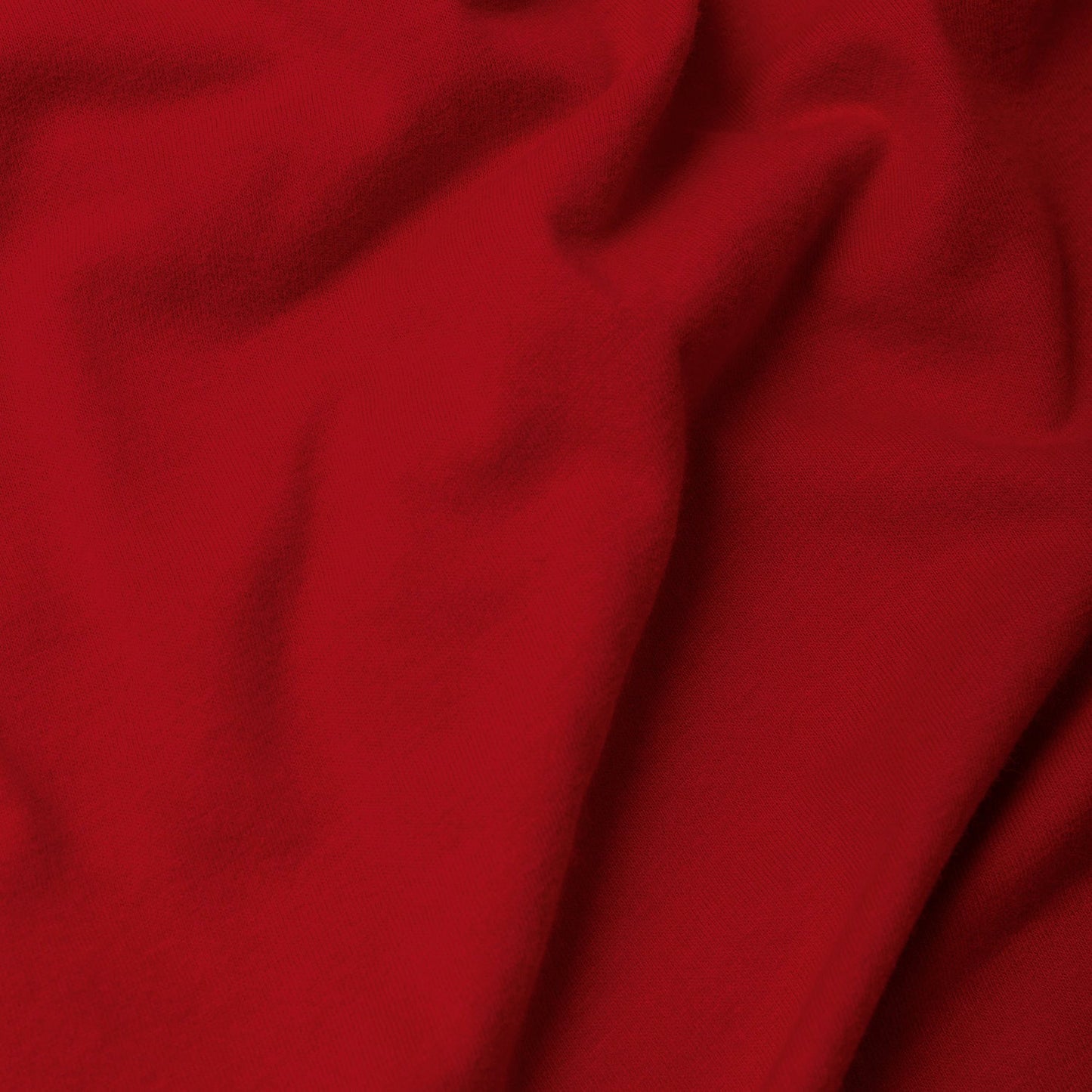 Red Long Sleeve Crew Neck Tee