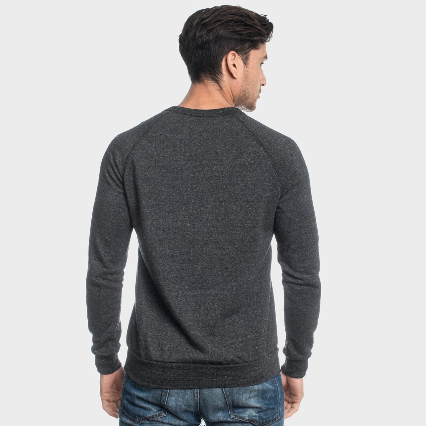 Charcoal Black Fleece Pull Over Sweatshirt