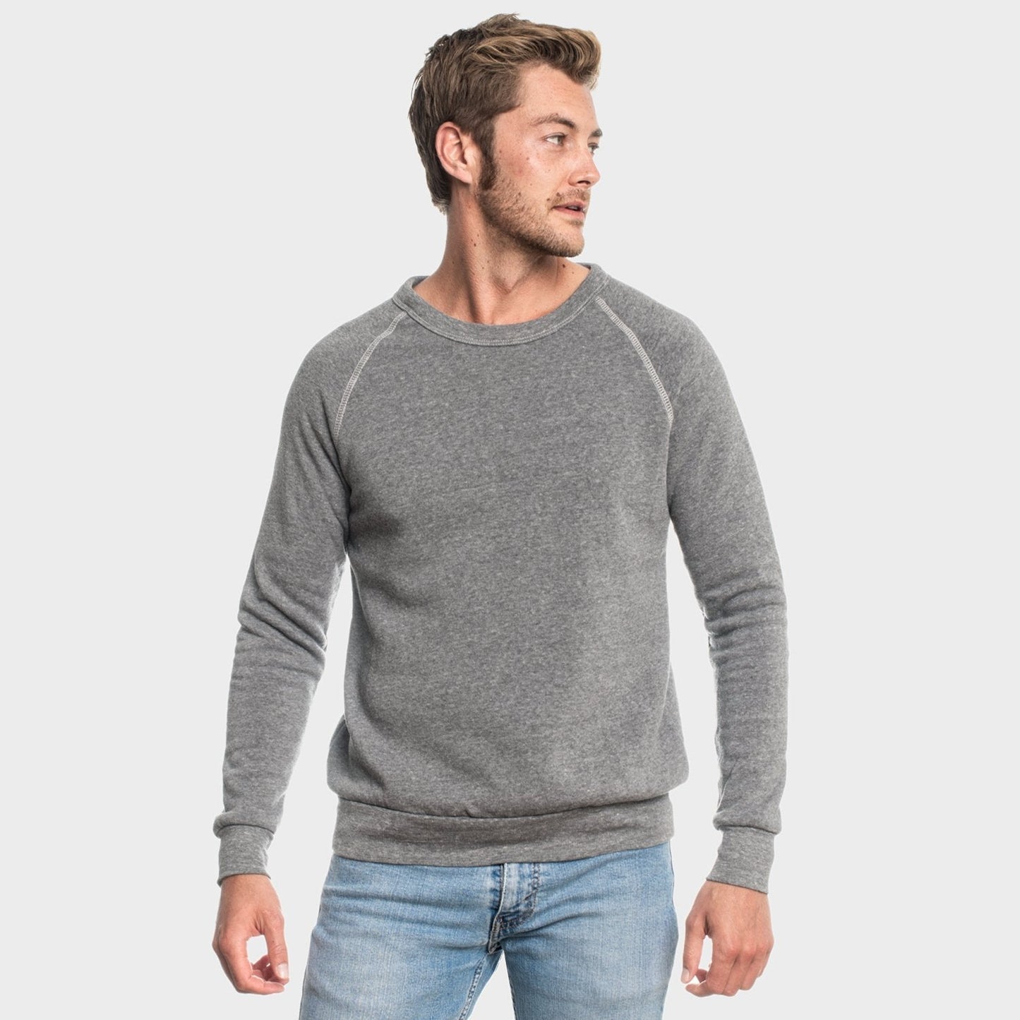 Gray Fleece Pull Over Sweatshirt