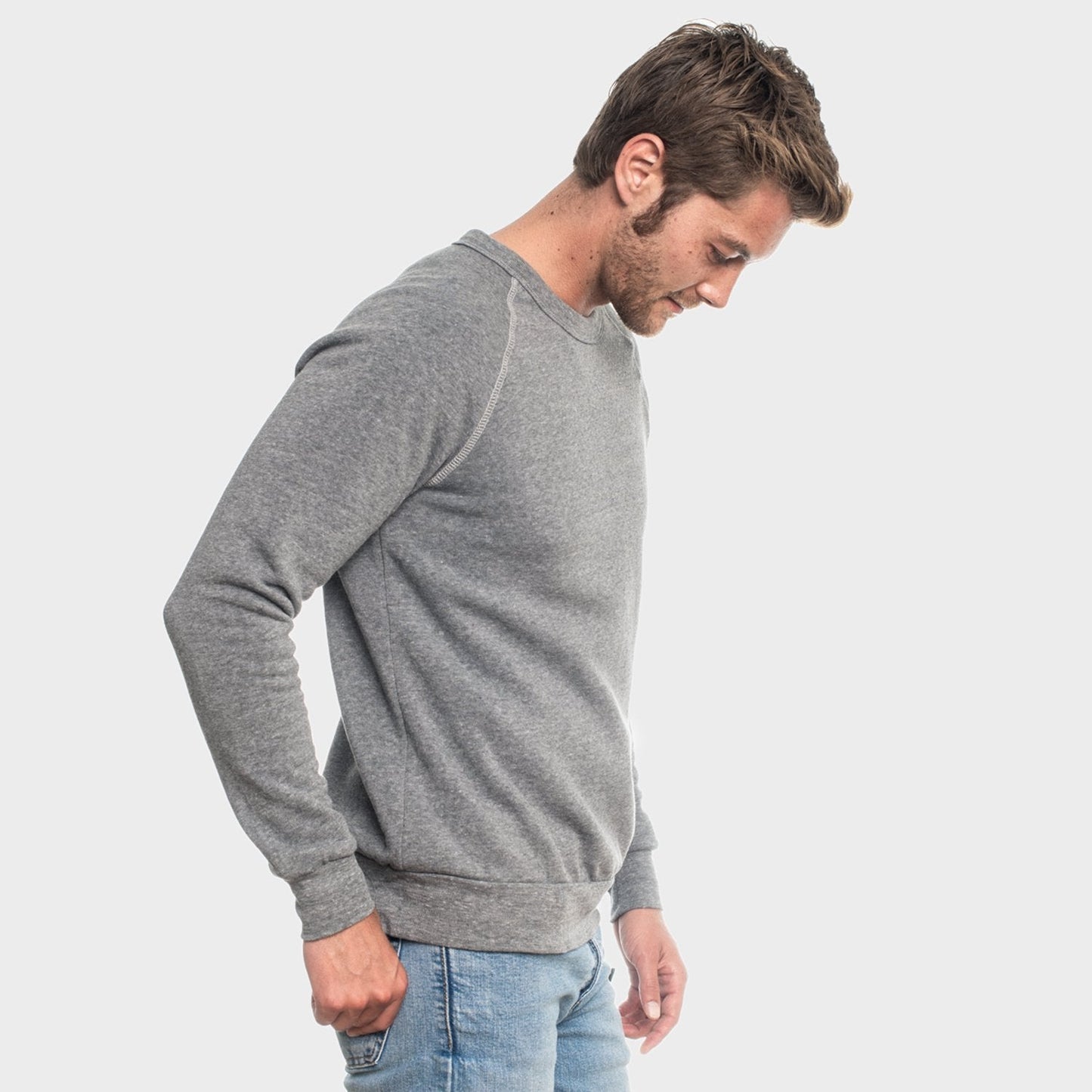Gray Fleece Pull Over Sweatshirt