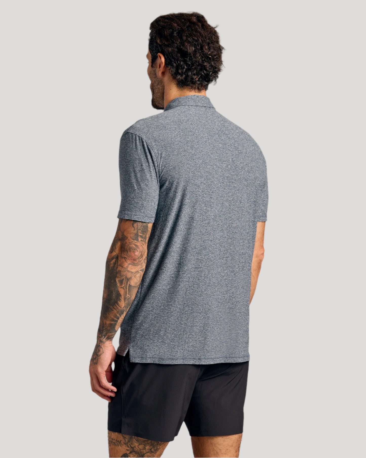 Heather Navy Active Polo 2.0