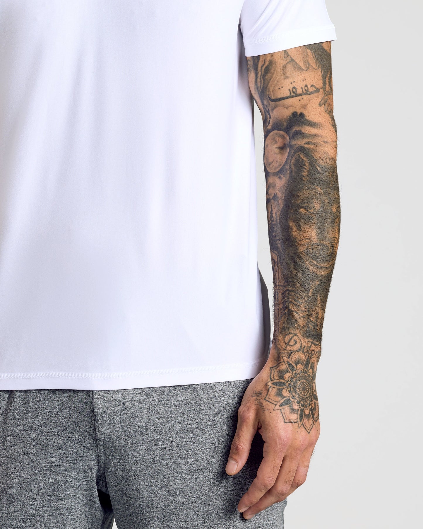 White Active Short Sleeve Polo