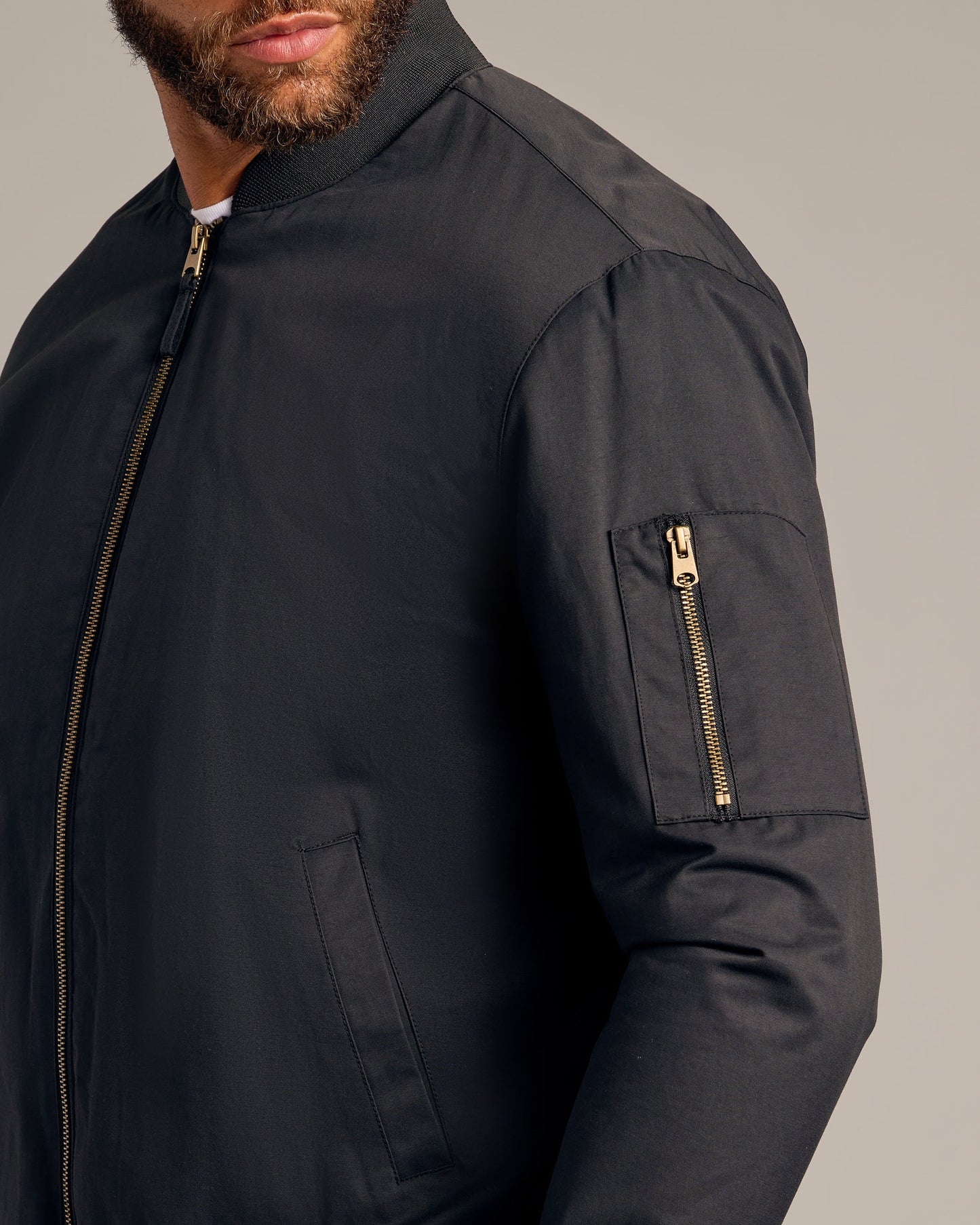 Black Bomber Jacket