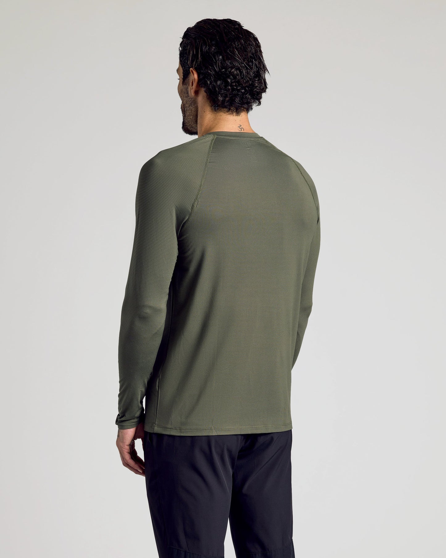 Kelp Long Sleeve Active Mesh Crew