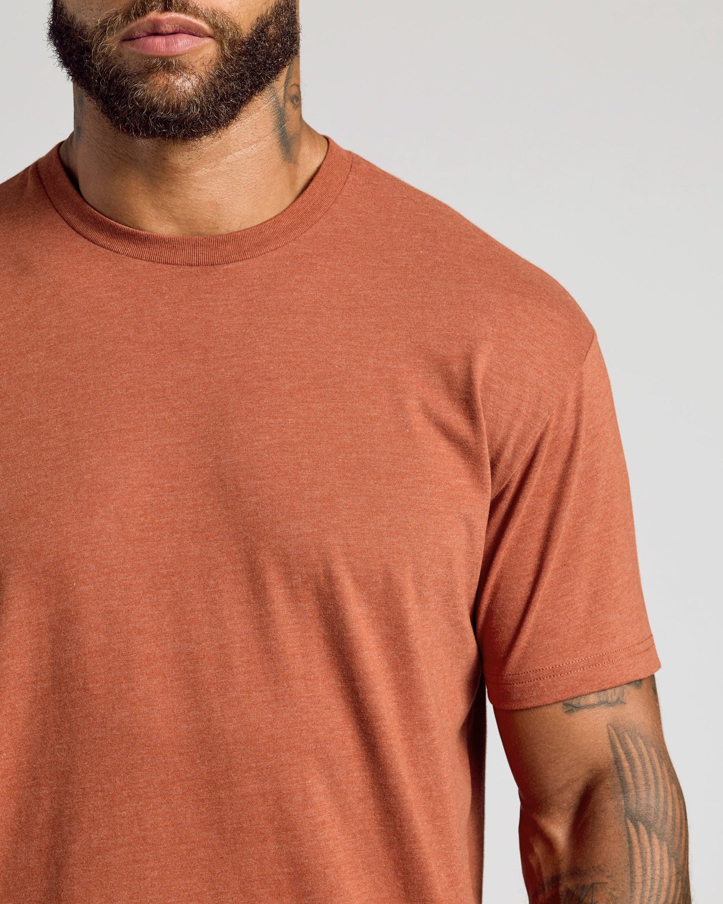 Heather Gingersnap Classic Crew Neck