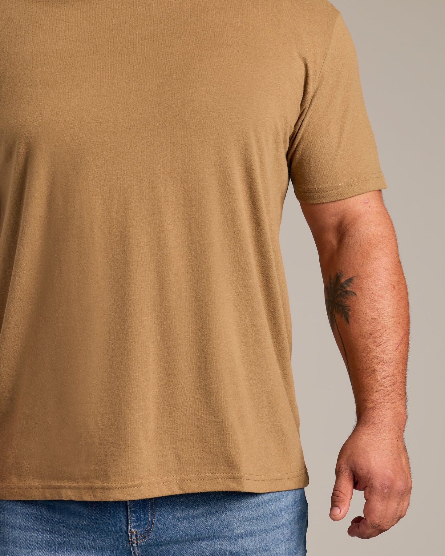 Tan 499 Classic Crew Neck