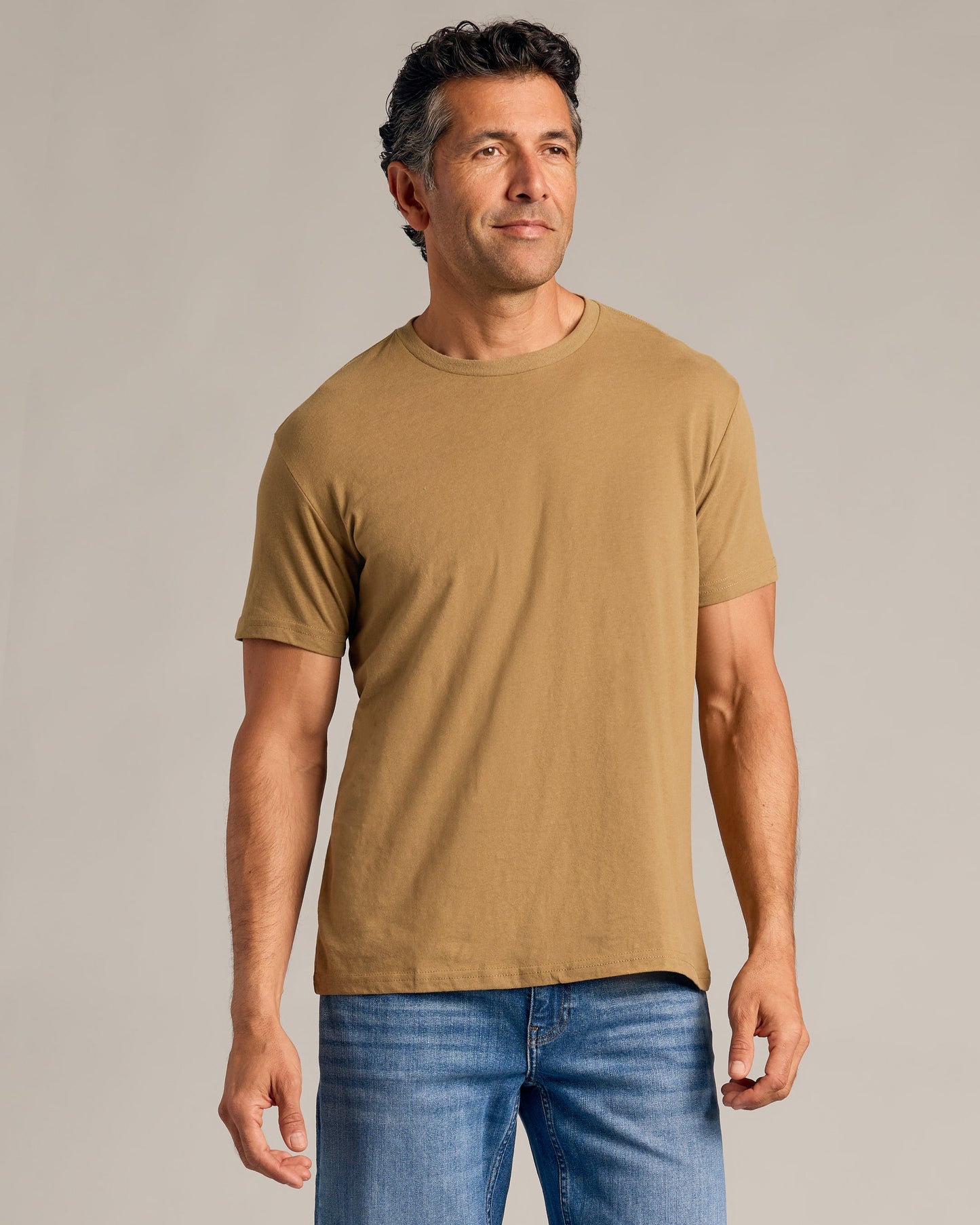 Tan 499 Classic Crew Neck