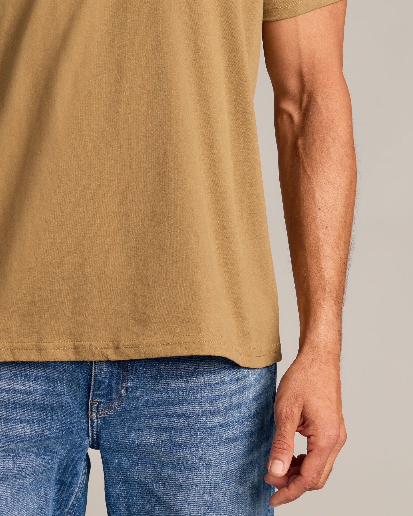Tan 499 Classic Crew Neck