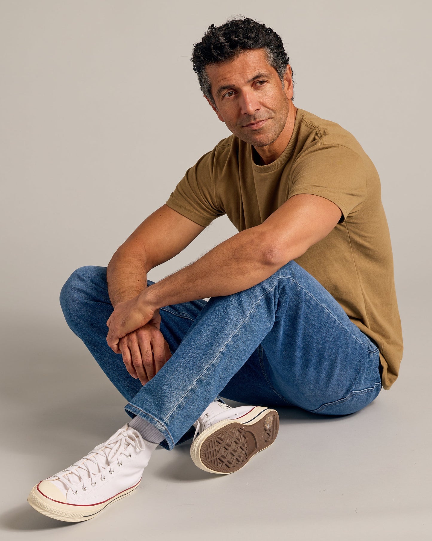 Tan 499 Classic Crew Neck
