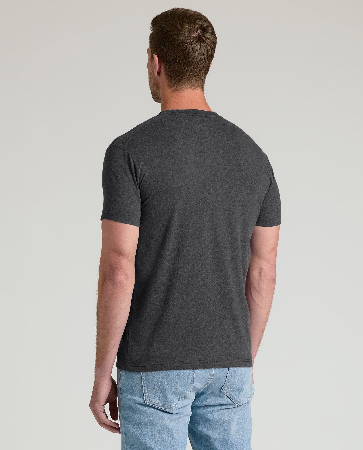 Charcoal Heather Gray Classic Crew Neck