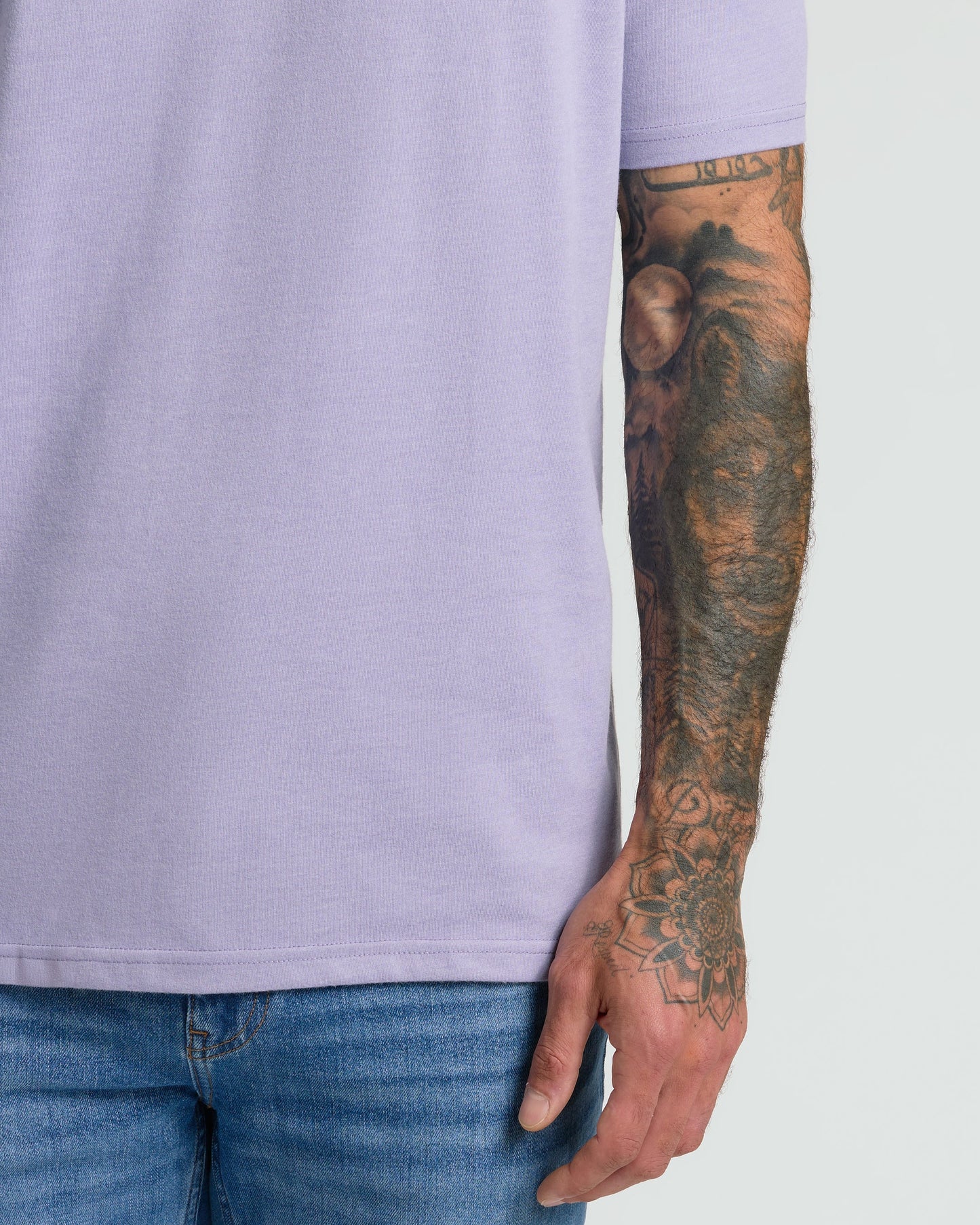 Heather Dark Orchid Classic Crew Neck