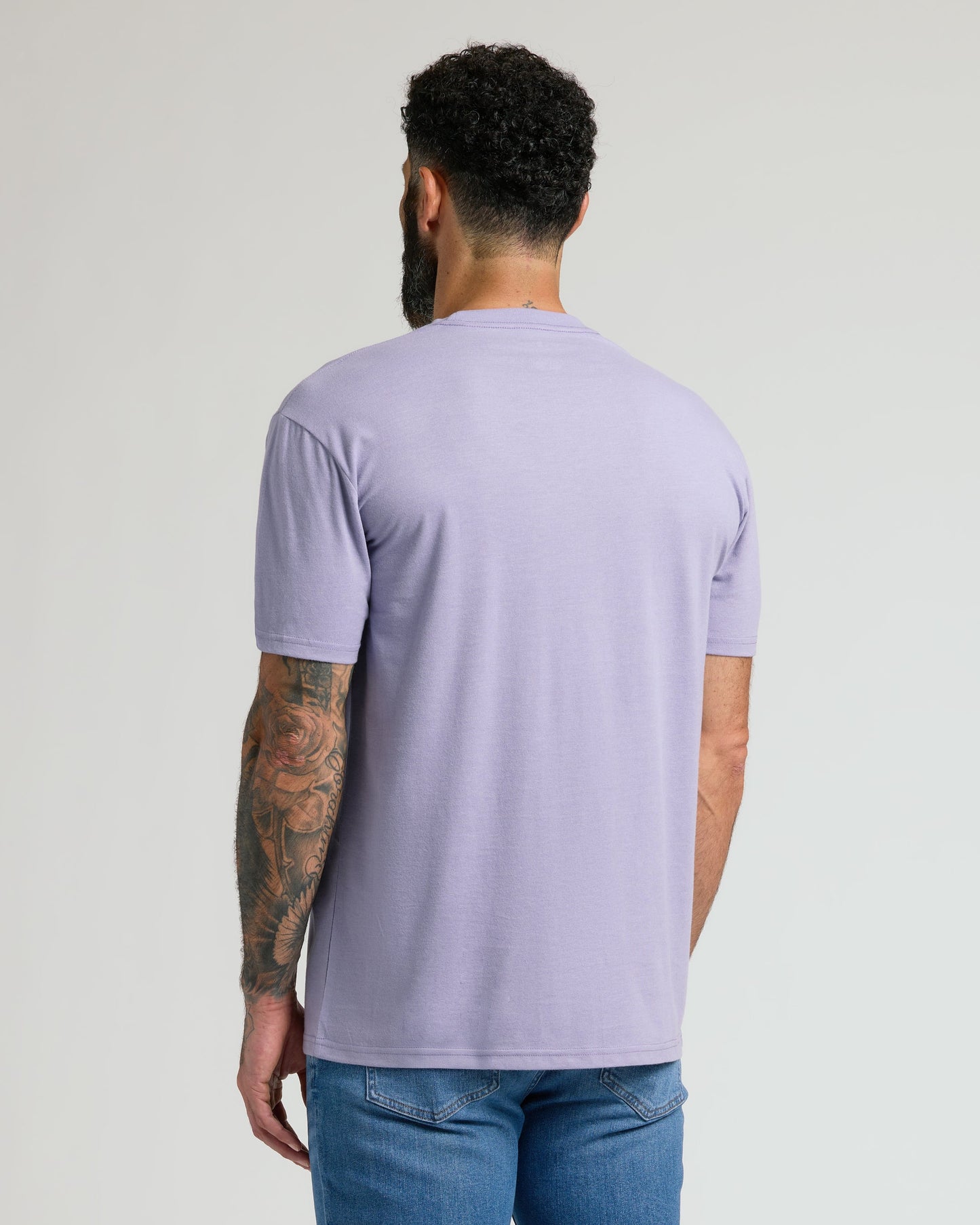 Heather Dark Orchid Classic Crew Neck