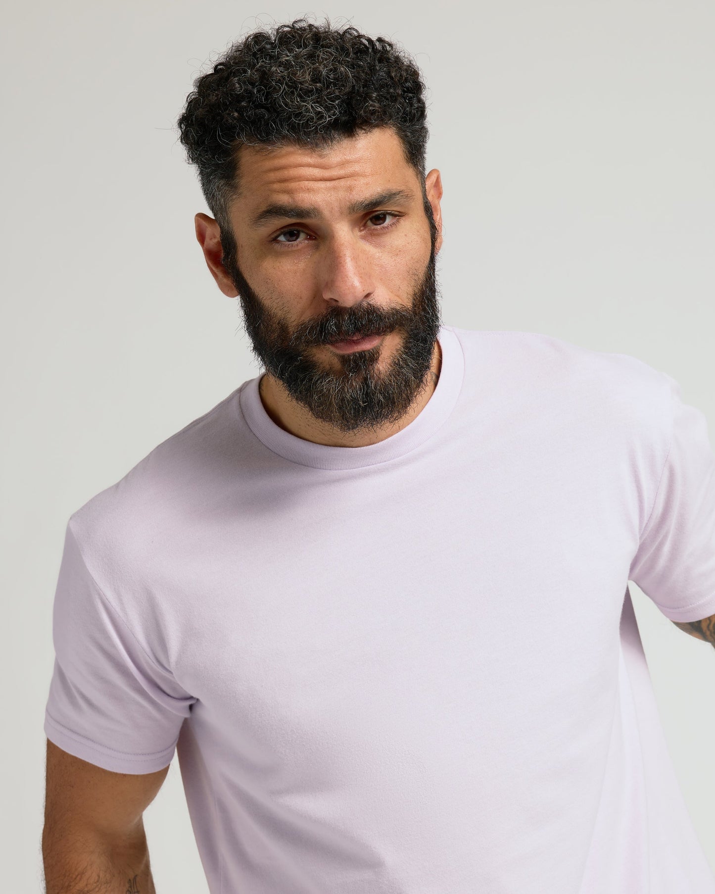 Heather Orchid Classic Crew Neck