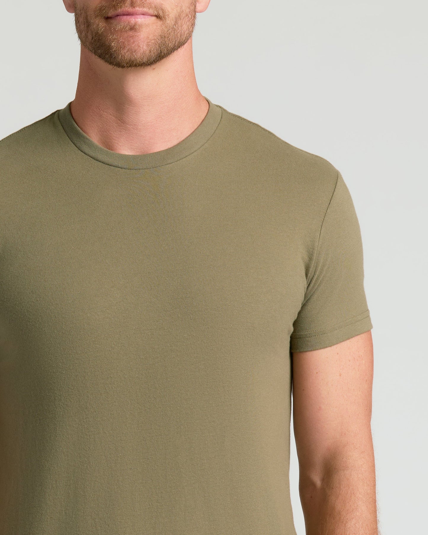 Military Green Classic Crew Neck