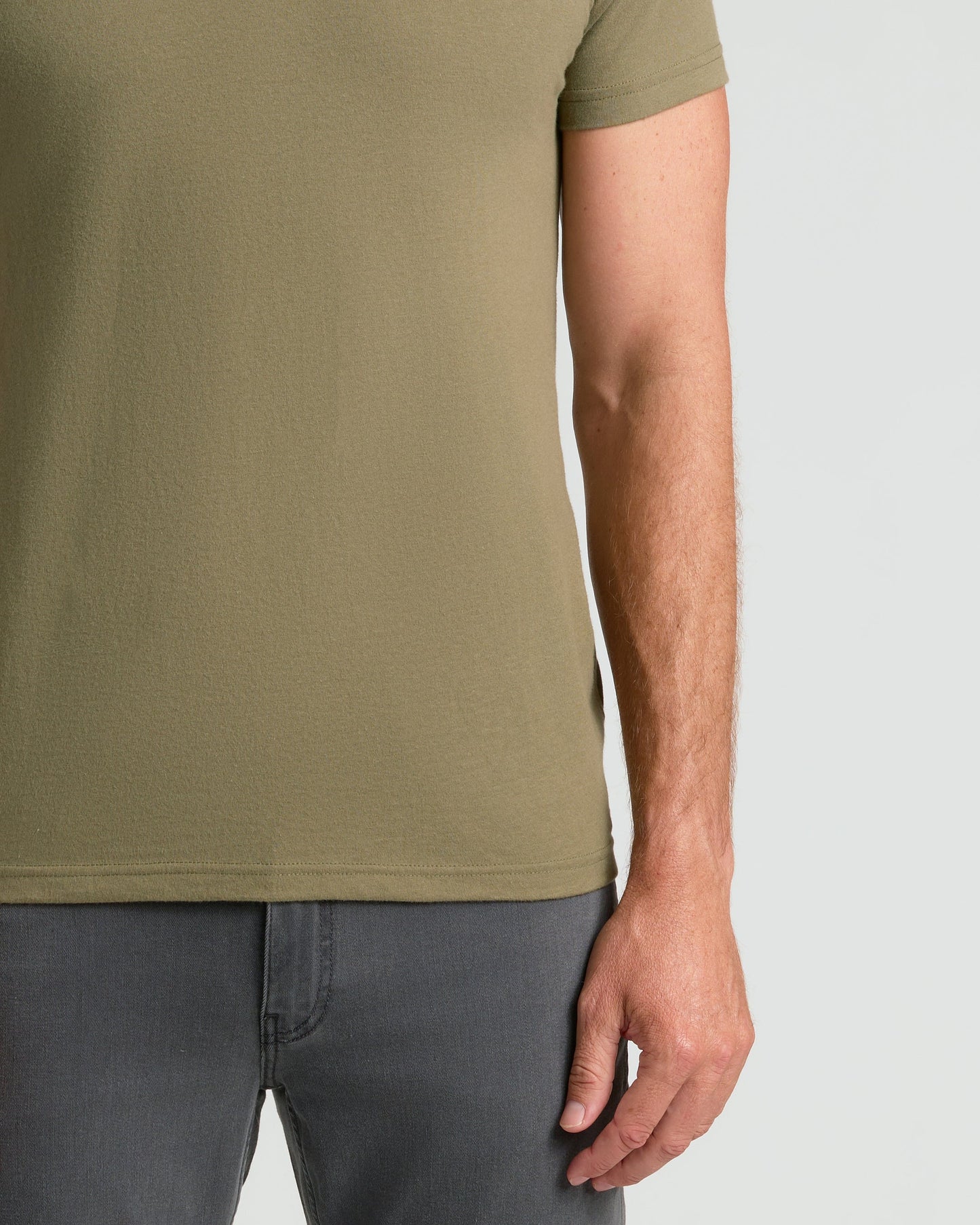 Military Green Classic Crew Neck