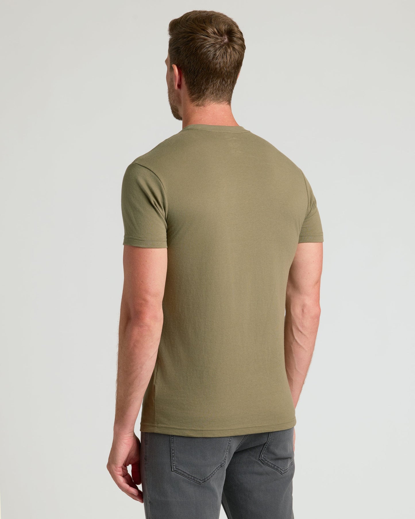 Military Green Classic Crew Neck
