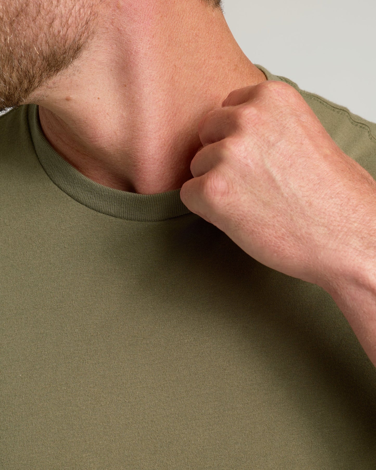 Military Green Classic Crew Neck