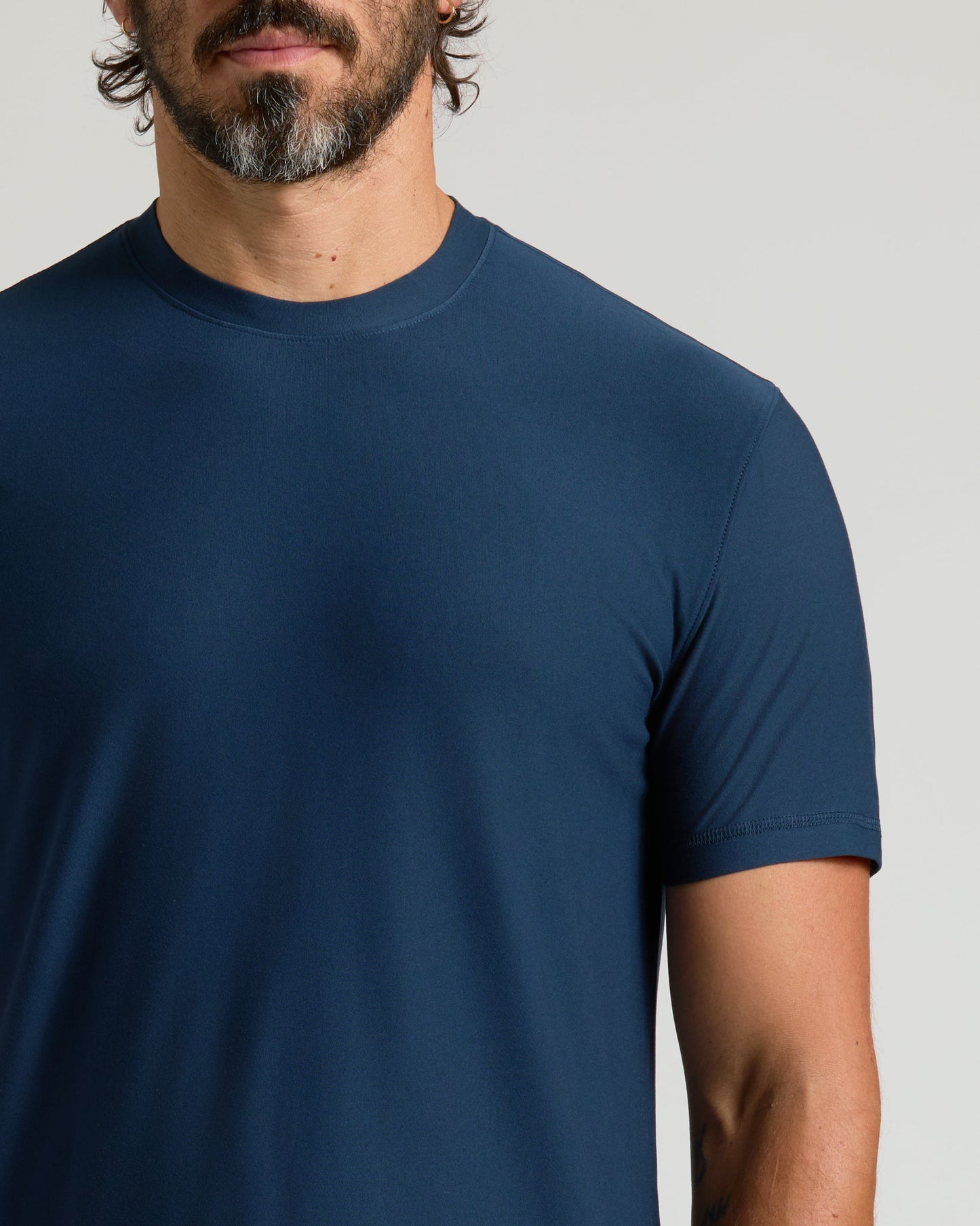 Navy Active Crew Neck Tee