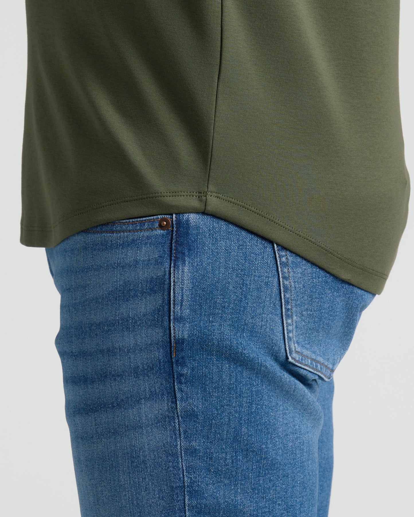 Grove Pima Crew Curved Hem