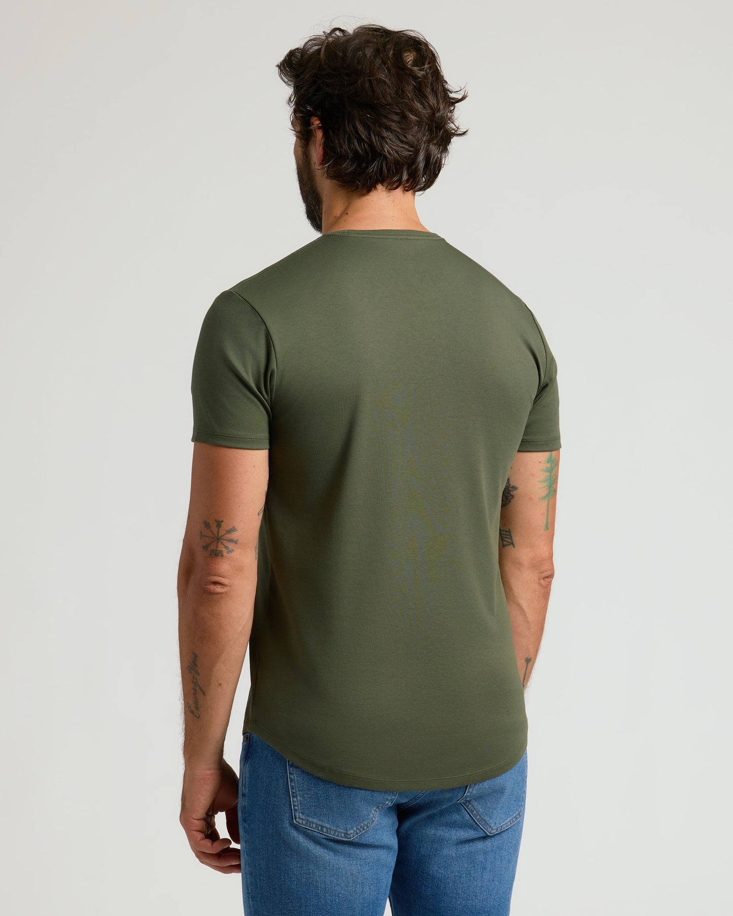 Grove Pima Crew Curved Hem