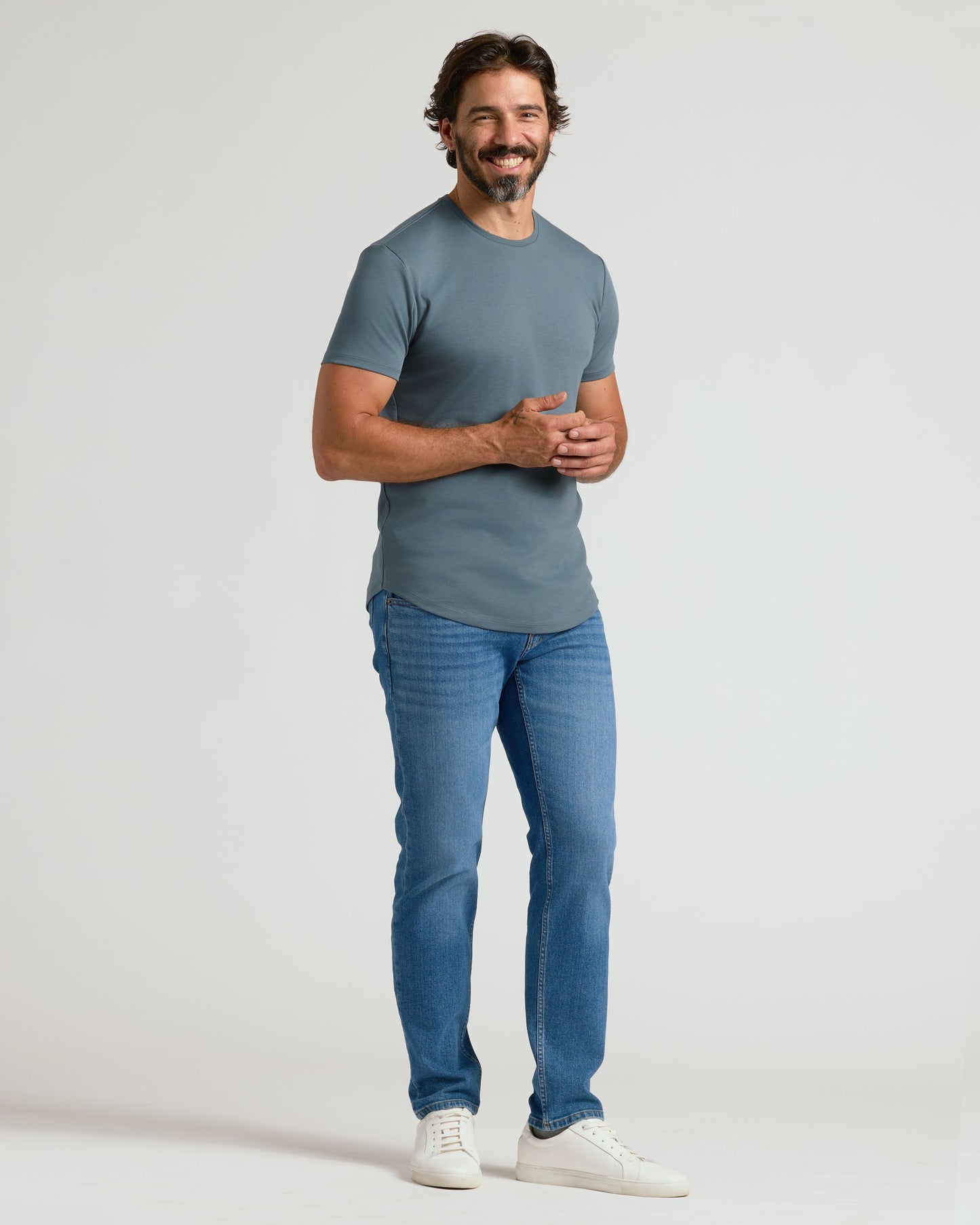 Tempest Pima Crew Curved Hem