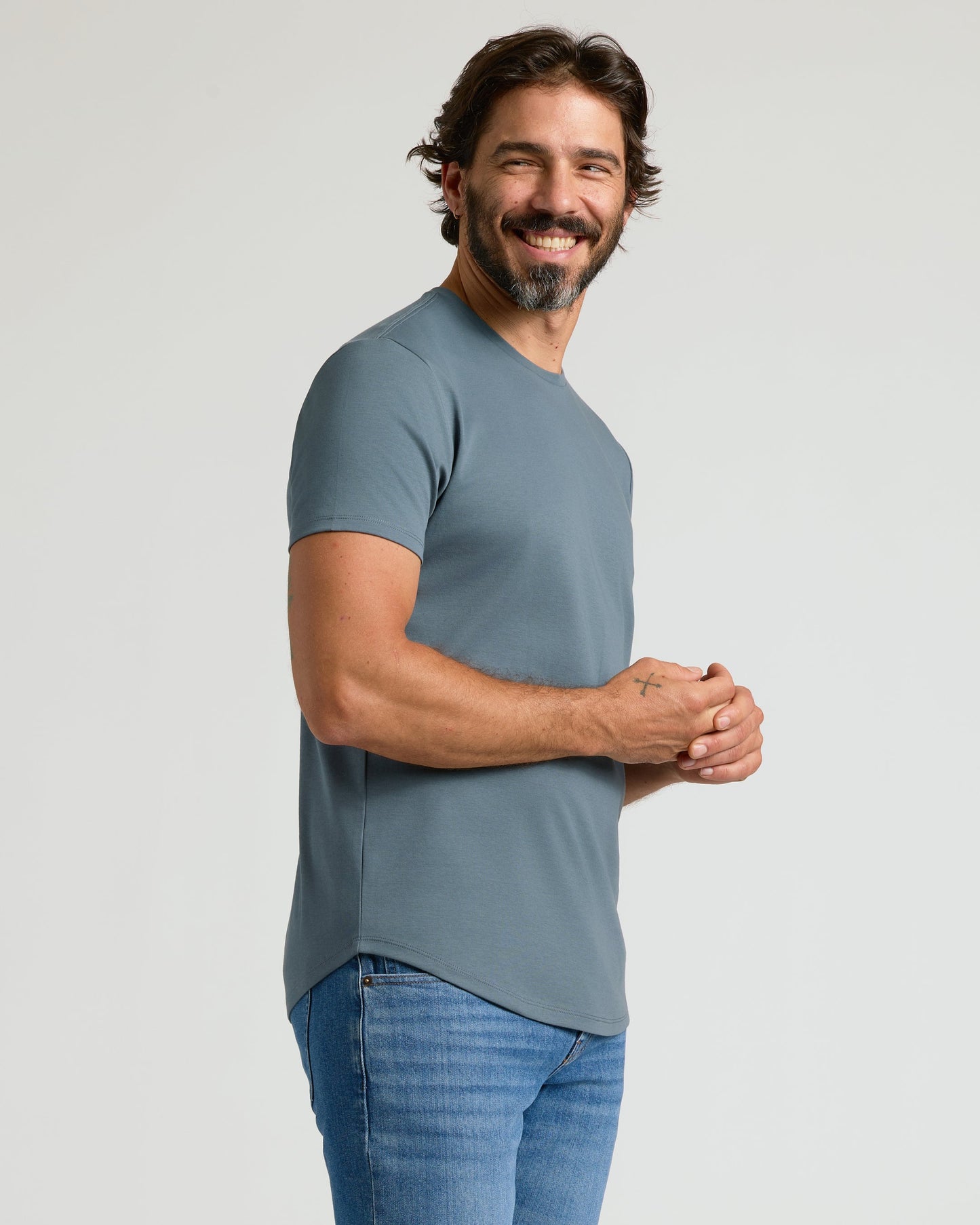 Tempest Pima Crew Curved Hem