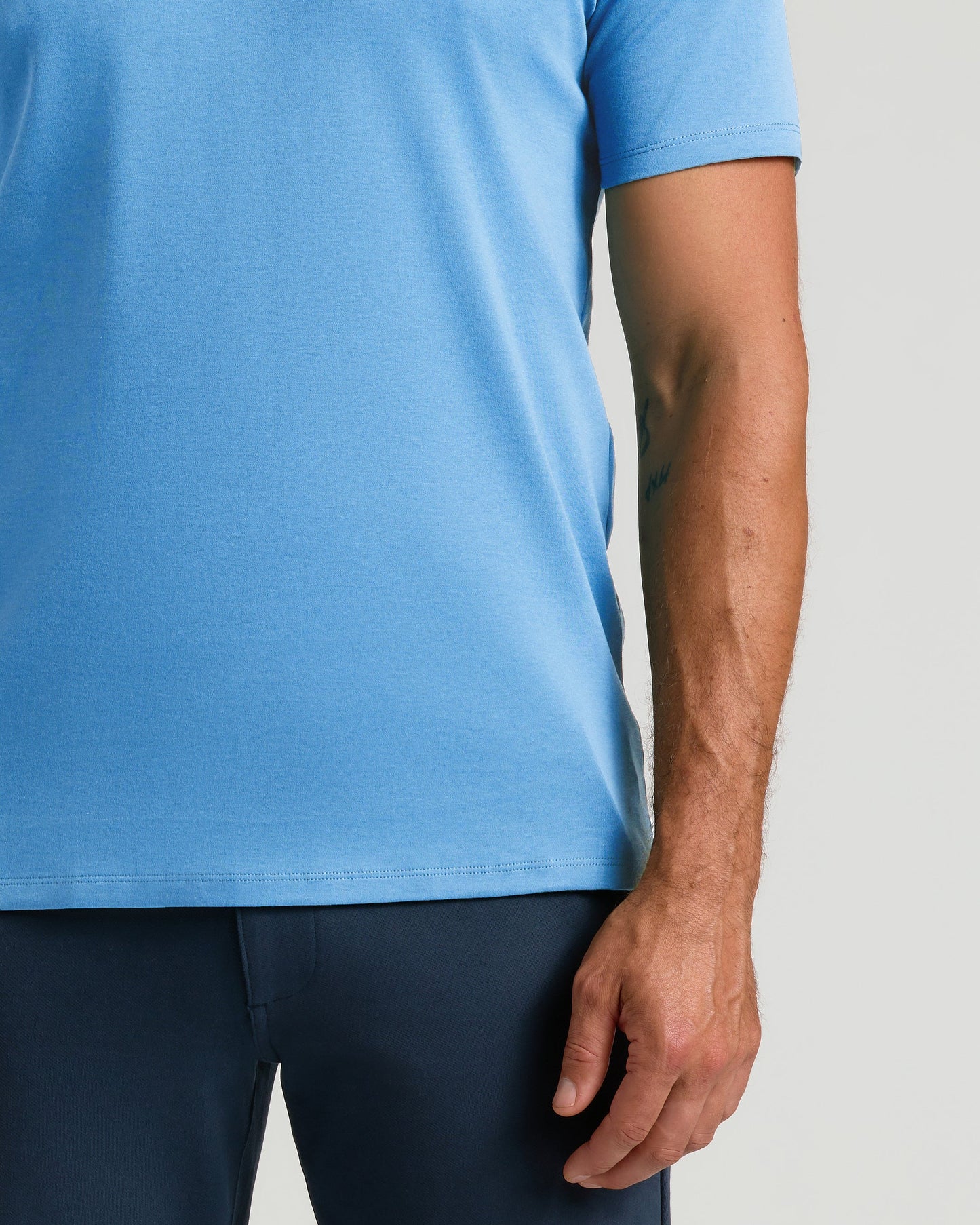 Cerulean Pima Crew Neck